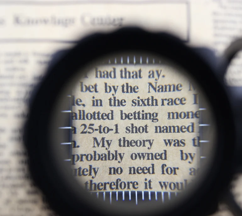 20X Full Metal Dual lens Textile fabric magnifier