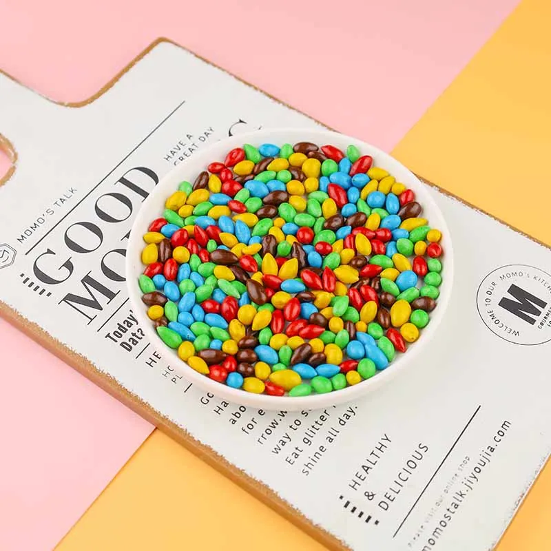 Mini Crispy Sugar Bag Packaging Sweet Colorful Chocolate Beans