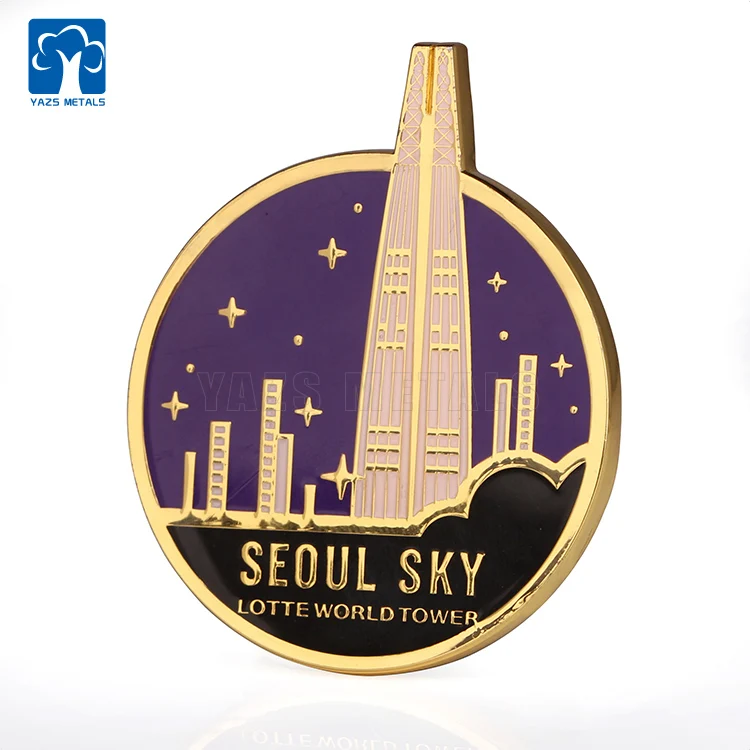 Fridge Magnet Manufacturer wholesale High quality Custom 3d Enamel Metal Souvenir  fridge magnets