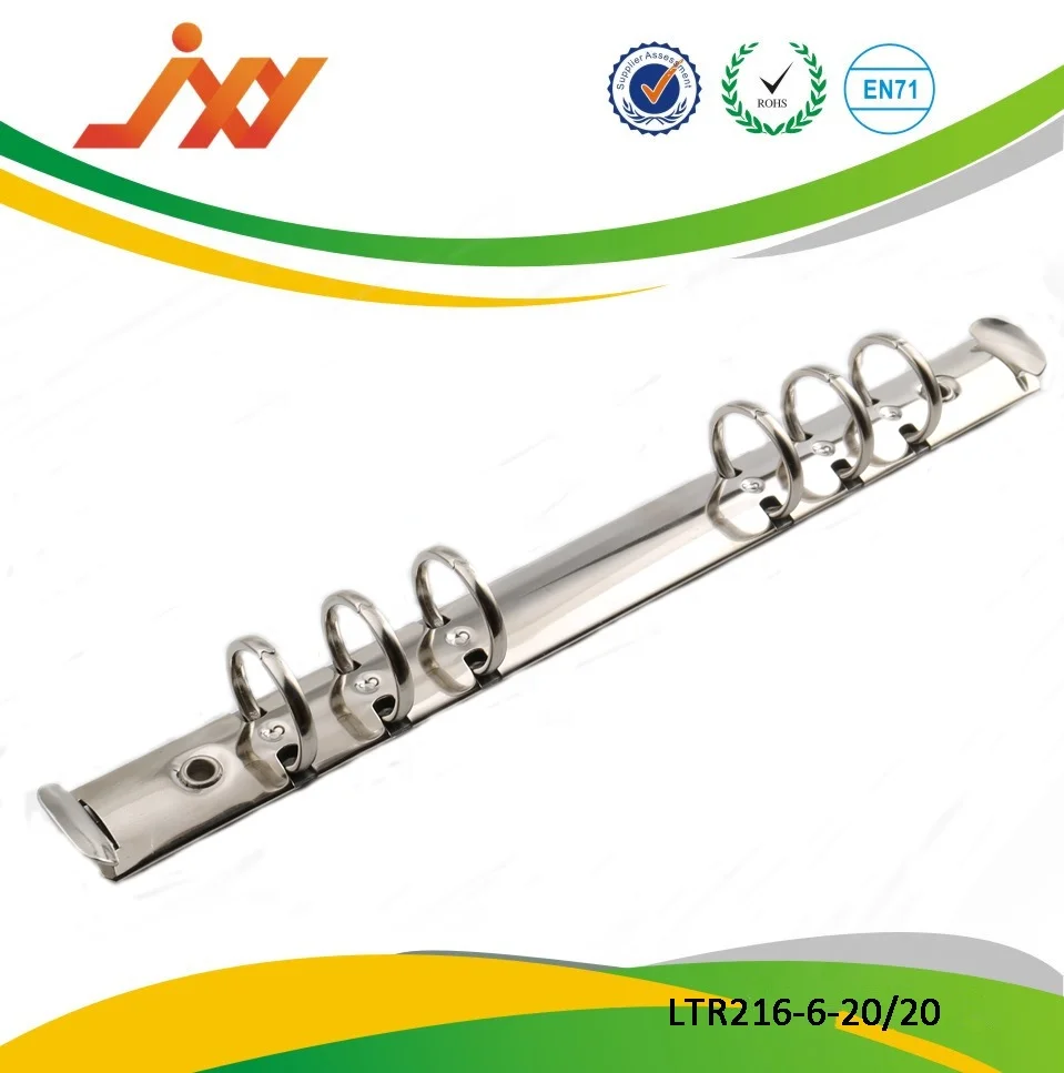 
office supply metal 6 ring binder a5 
