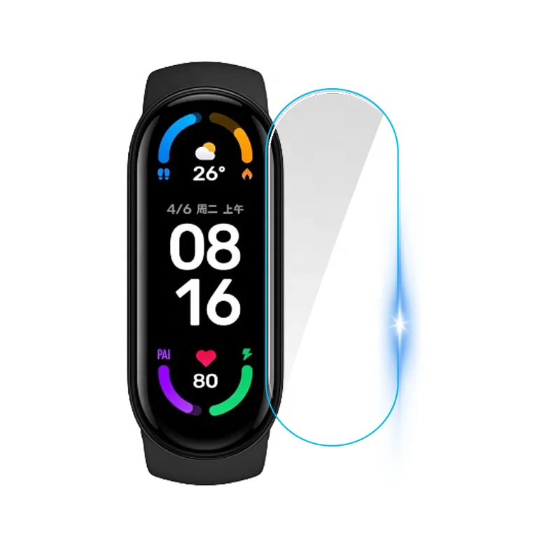  Защитная пленка для Xiaomi mi band 6 Защита экрана Mi Band мягкая из ТПУ не
