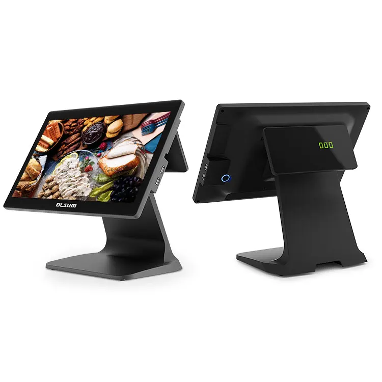 Hot Selling Dlsum Desktop Single-Dual Screen point of sale machine printer pos systems for supermarket retail pos system
