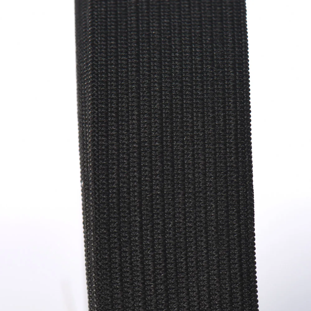 Wholesale Custom Elastic Tape 25mm 30mm 35mm 40mm 45mm White Knitted Sofa Elastic Webbing Tape