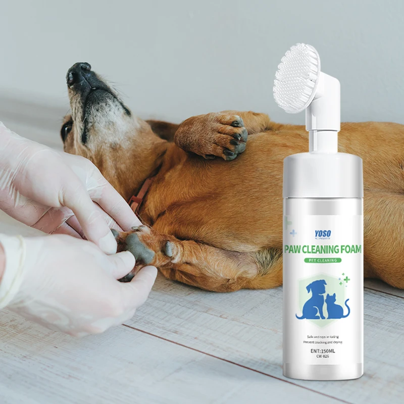 150 ML Ultimate Pet Pampering Silky Smooth Paw Cleansing Foam Premier Pet Grooming Silk-Touch Anti-Dirt Foot Foam