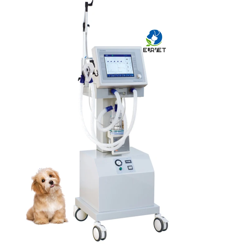 EUR VET Manufacture Veterinary Equipment Animal Ventilator With Stand Veterinary Medicine Medical Ventilators for sale