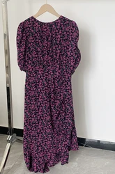 Hot Sale Summer New Irregular Floral Elegant Ladies Casual Dress