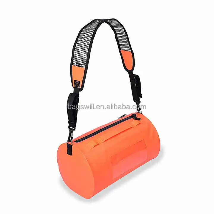 Lightweight 20l 500D PVC tarpaulin camping hiking fishing waterproof zipper dry backpack for outdoor ocean fishing travel