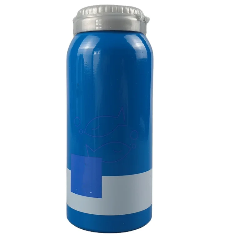 High quality food grade 200cc slim metal flip cap aluminium bottles pots for health care supplement pills tablets packaging