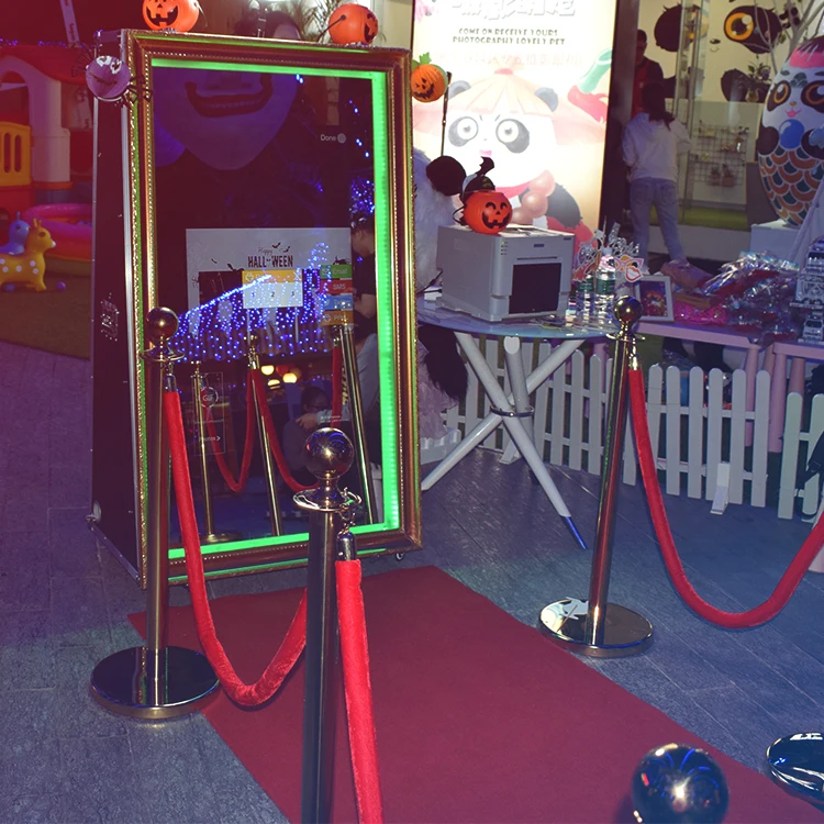 Party Supplies Magic Round Mirror Photo Booth Selfie PhotoBooth Mirror Video Booth Touch Screen With Camera And Printer