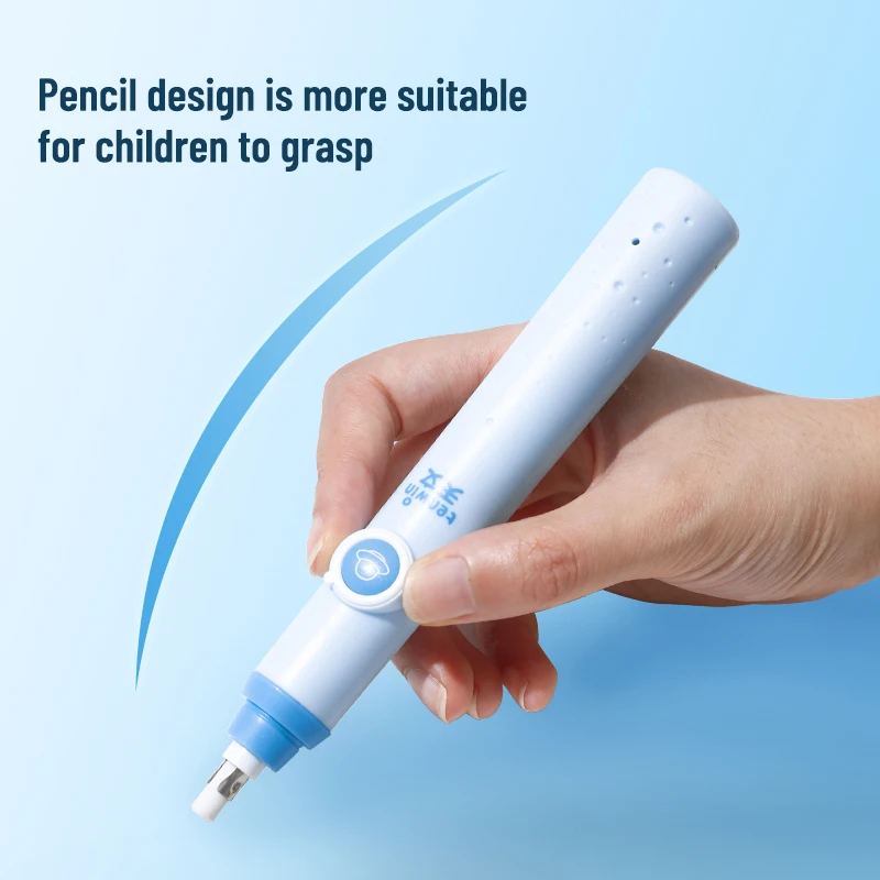 Tenwin 9101 High Quality Rocket Shape Electric Rubber School Eraser For Children Student Kids