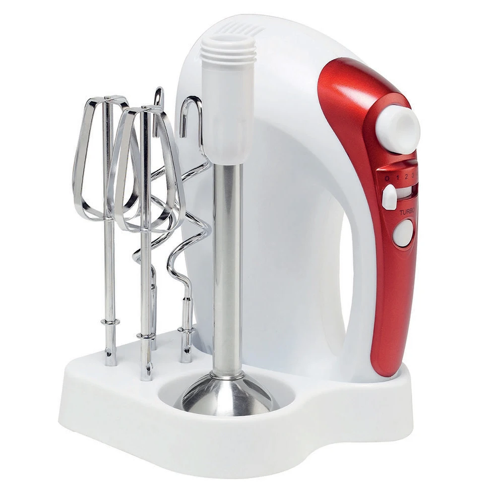 5 Speed Electric Hand Mixer with Holder to Hold the Unit and Beaters