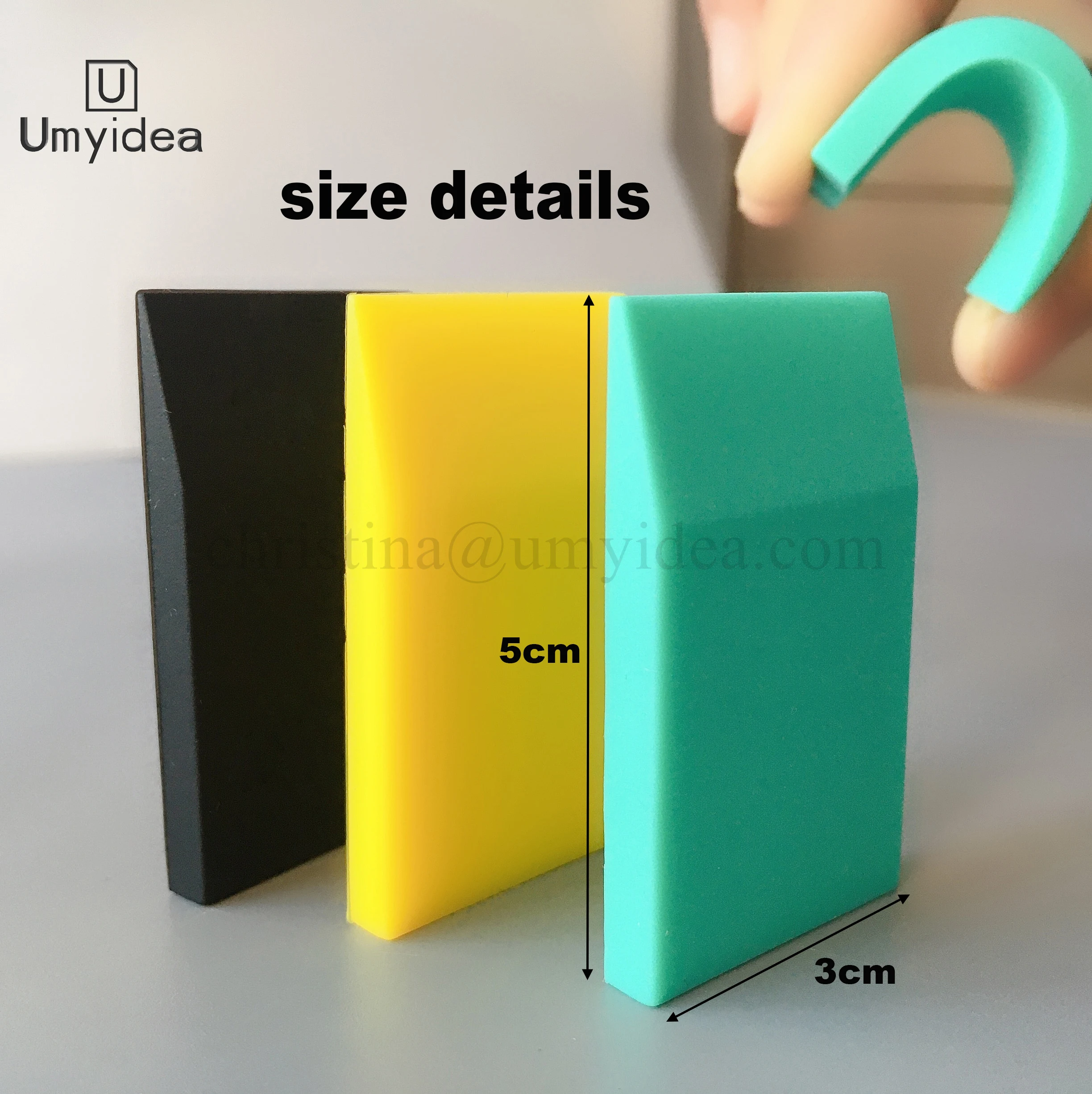 Pack of 12 Mini Squeegees Screen Stencil Silicone Printing Squeegees,Rubber Screen Printing Tools Applying Chalk Paste Ink