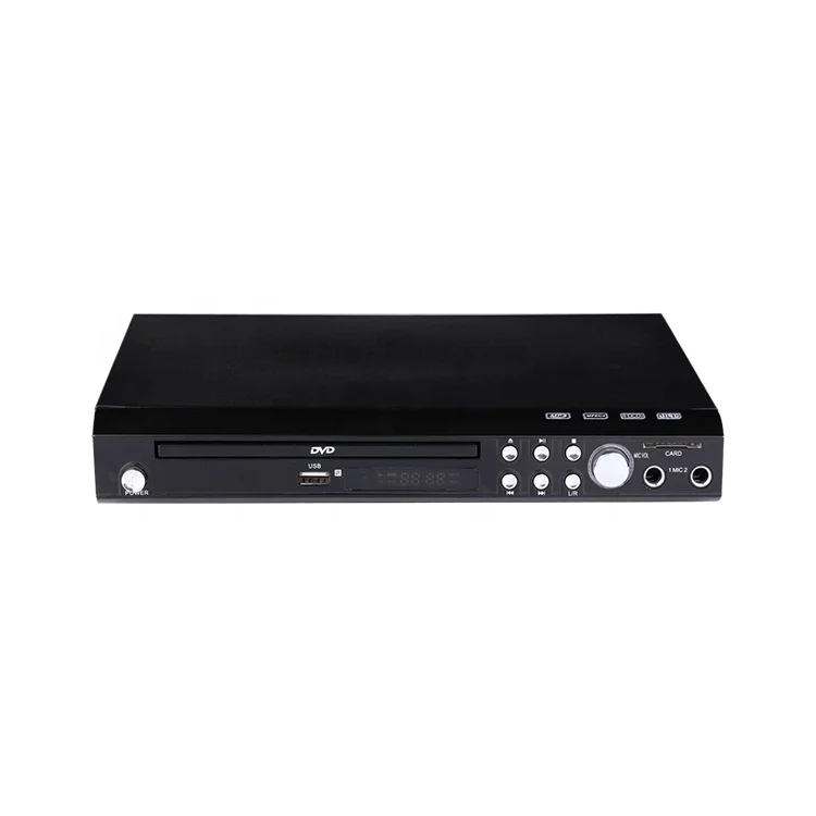 2.1ch MPEG4 dvd с двумя микрофонными входами USB dvd-плеер