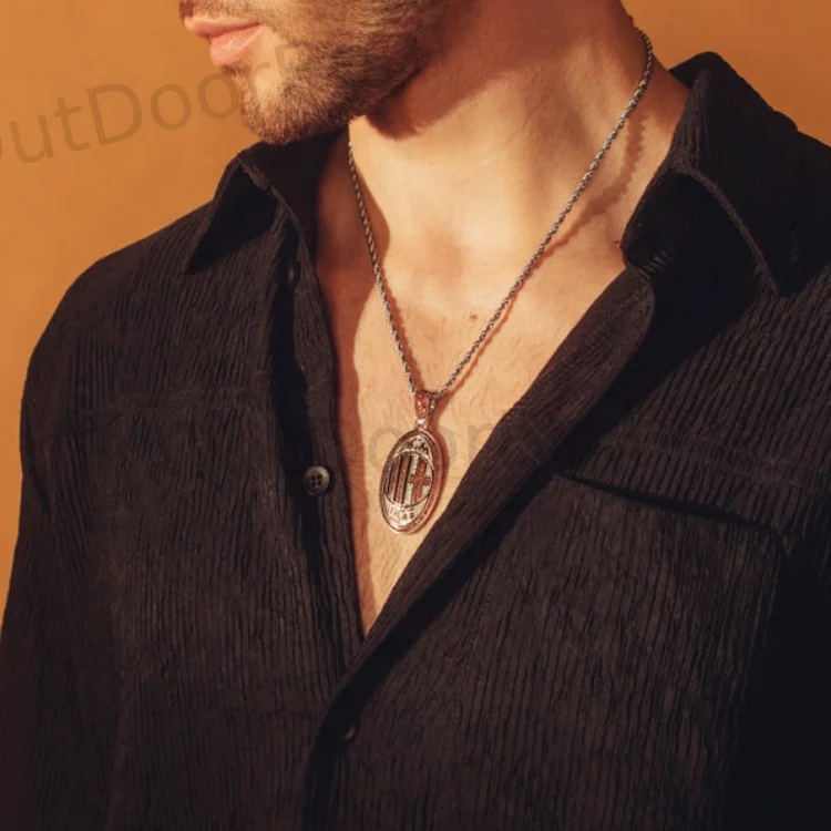 2022 World Cup Souvenirs Football Team Club Badge Pendant Custom Fan Medal Logo Necklace Pendant