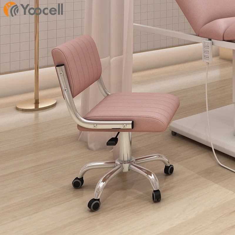 Yoocell professional portable rolling salon stool chair with wheels massage spa hair cutting stools beauty nail chair