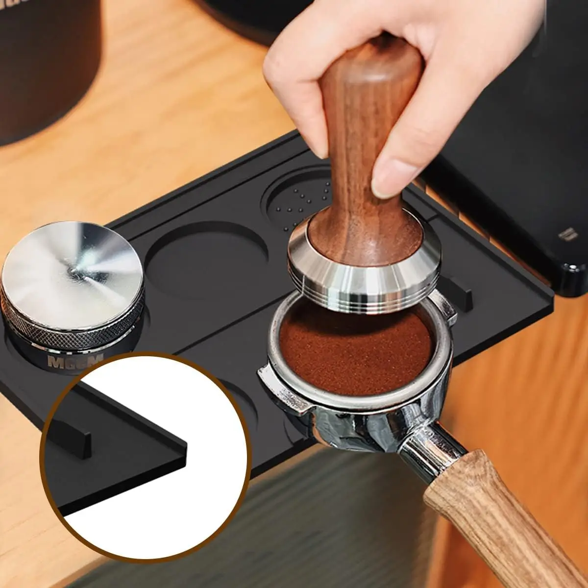 Tamping Mat Food Grade Silicone Coffee Tamp Mat Tamper Pad Tamp Station for Barista Tool Home Kitchen Bar Coffee Accessory