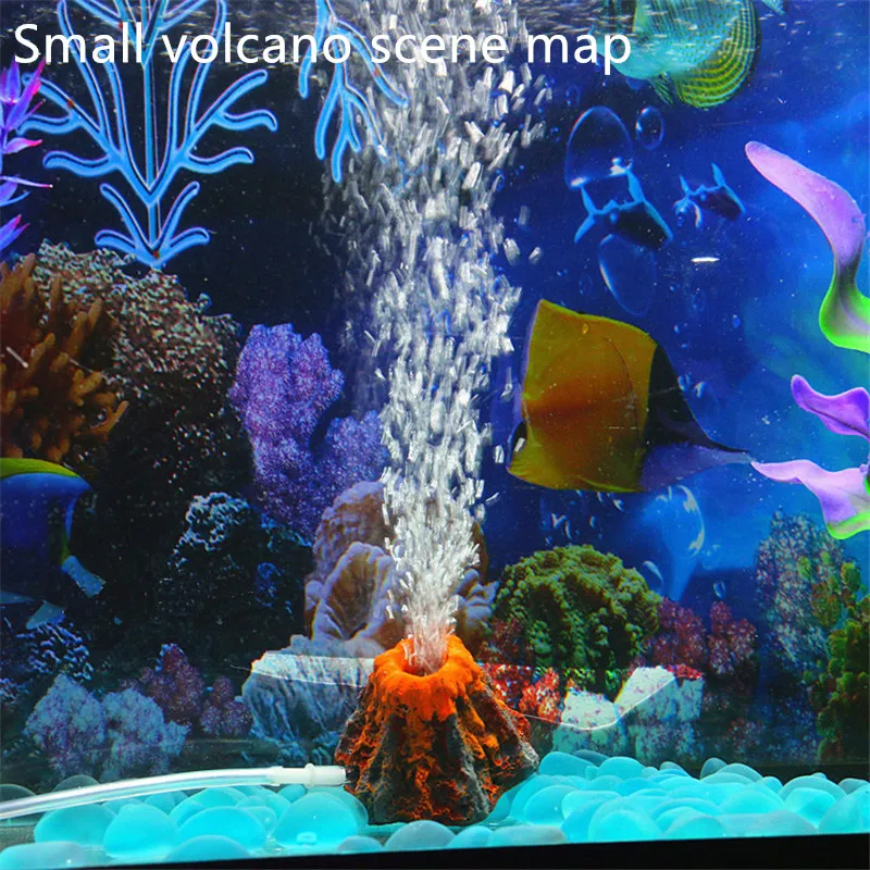 Aquarium interior landscaping decoration Aquarium spray oxygen oxygenation oxygen bubble simulation cave  set set set idea