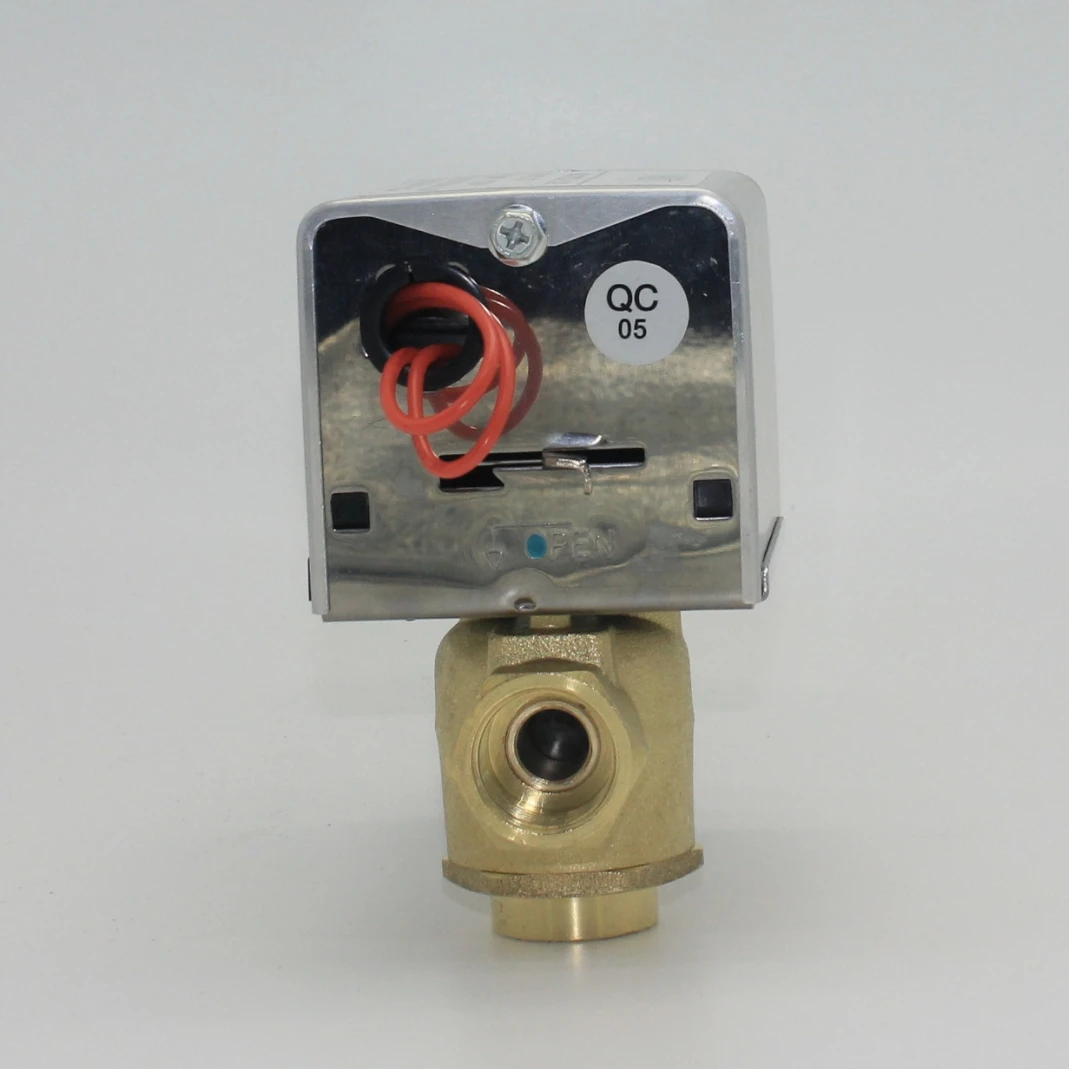 china valve suppliers normally closed 220v 3 way 1/2 inch  motorized control valve for fcu