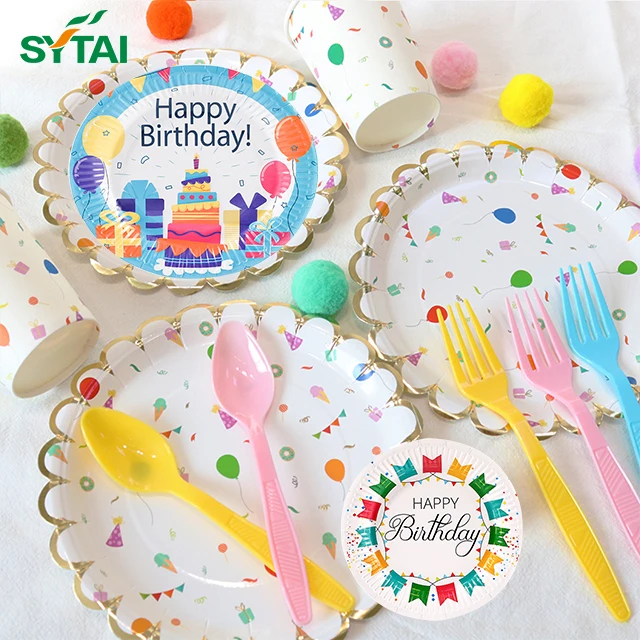 Popular Sugarcane pulp tableware disposable custom paper plates disposable plates for burgers biodegradable plates