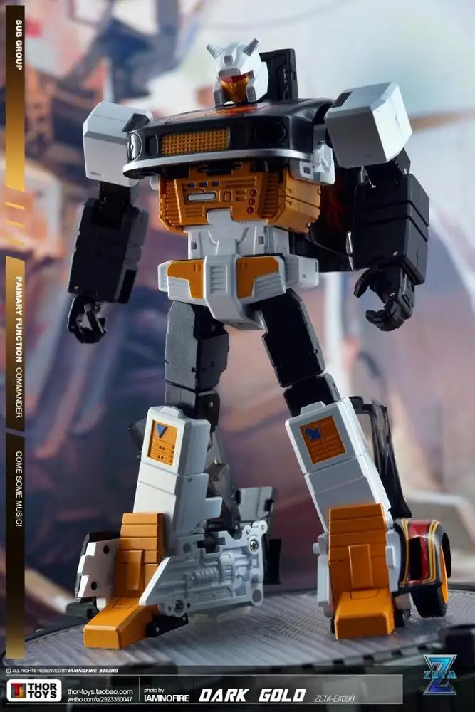 New Transformation Zeta toys ZETA EX-03B DarkGold MP Stepper Figure In Stock Cheap Shipping Fee