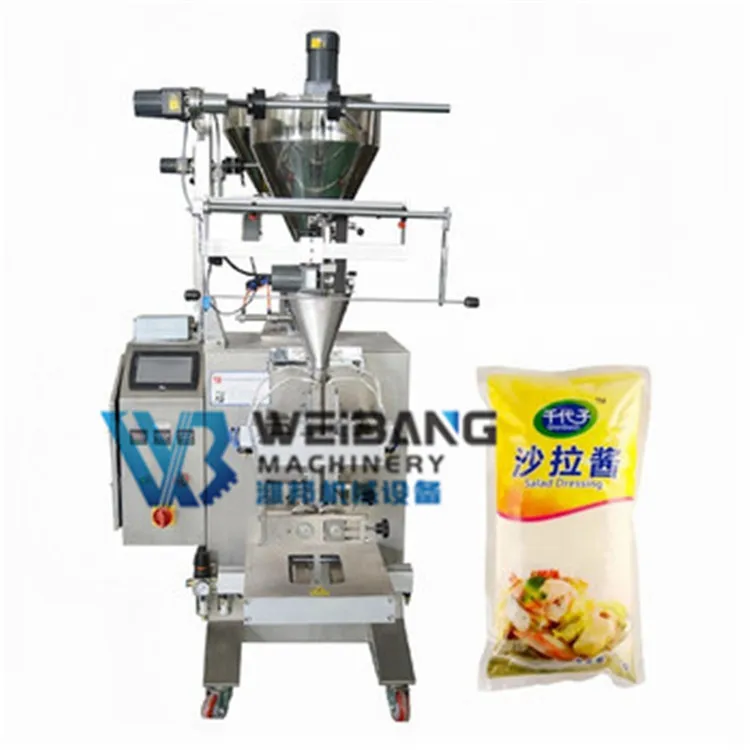 WB-300J Plastic Bag tomato paste vinegar packaging mayonnaise sauce packing machine