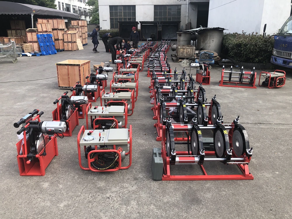 hot sale good price 90mm-315mm HDPE Plastic Butt Fusion Welding Machine Semi-Automatic Hydraulic butt welder