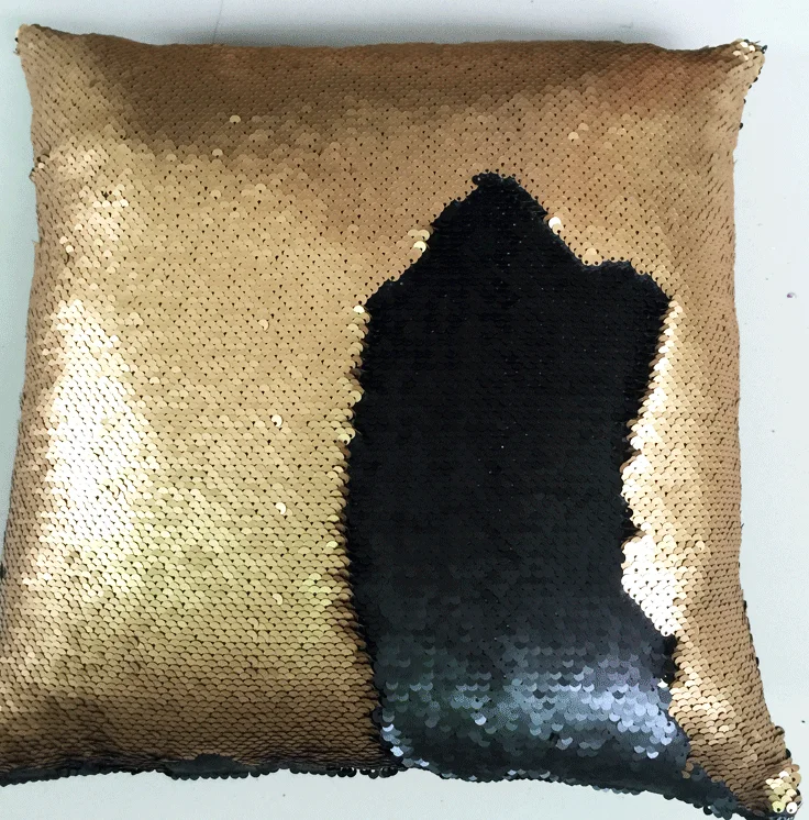sequins pillow double side color pillow