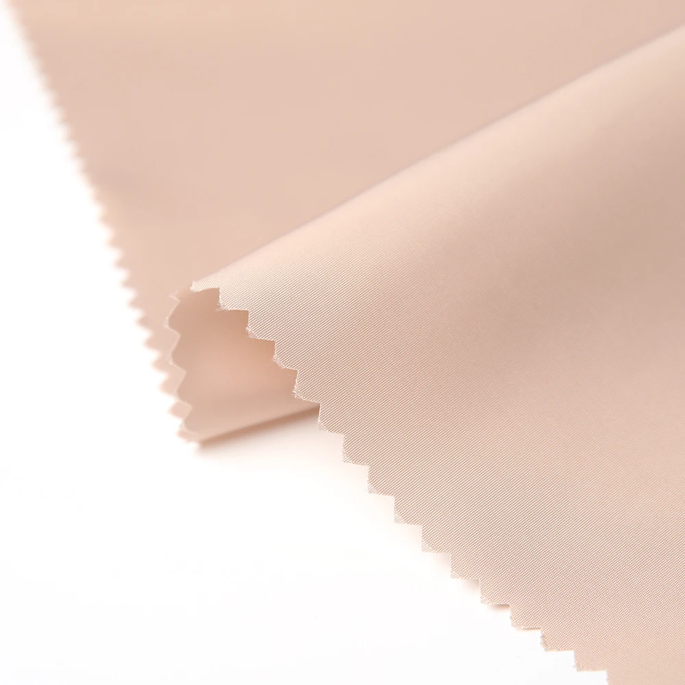 New Waterproof 100 Polyester Imitated Memory Fabric High Density Woven Dyed Lining Fabric For Clothing Jacket Swim Suit