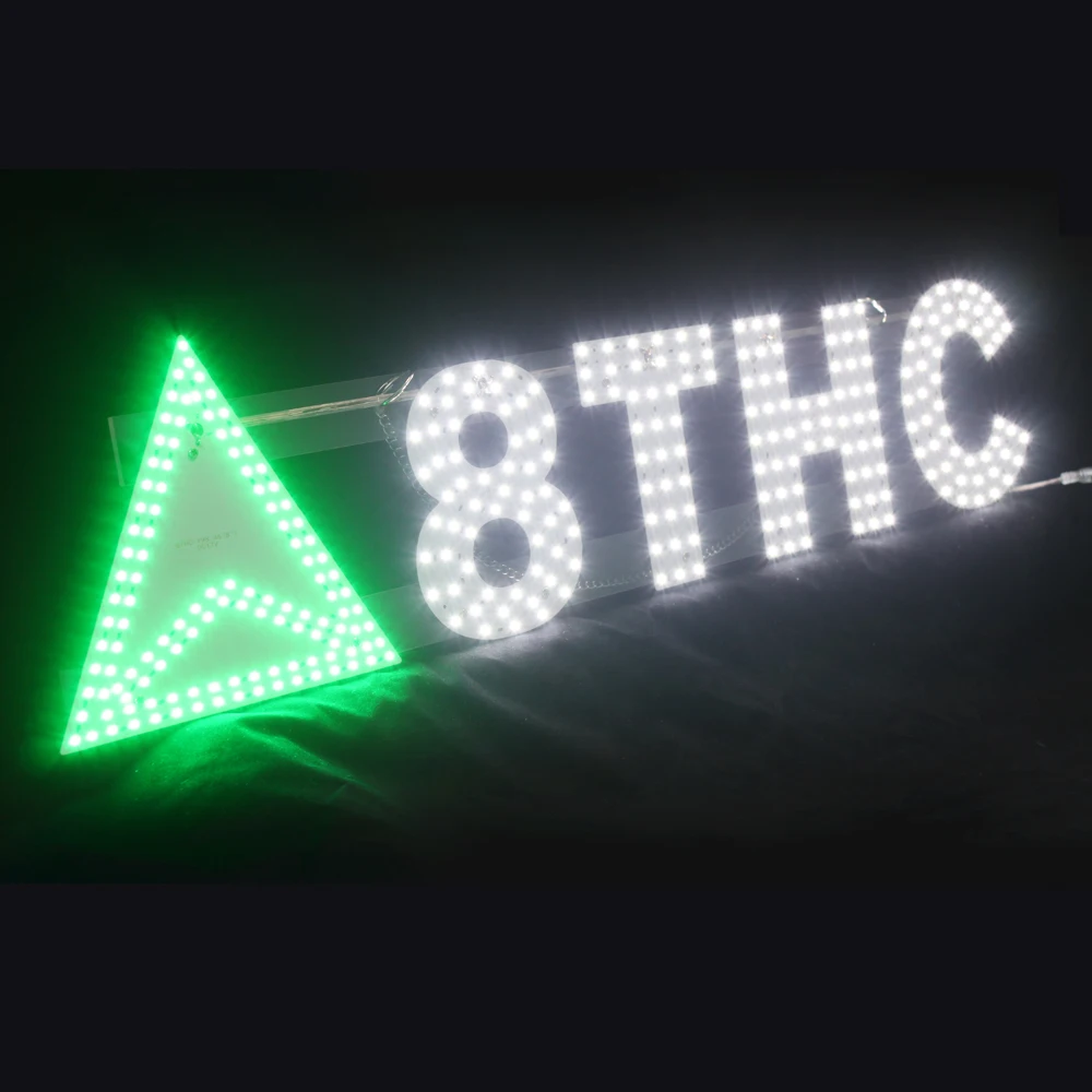 Custom LED Sign Single or Double Side Ultrathin Electronic Open Sign for Hookah Shop Store Decoration