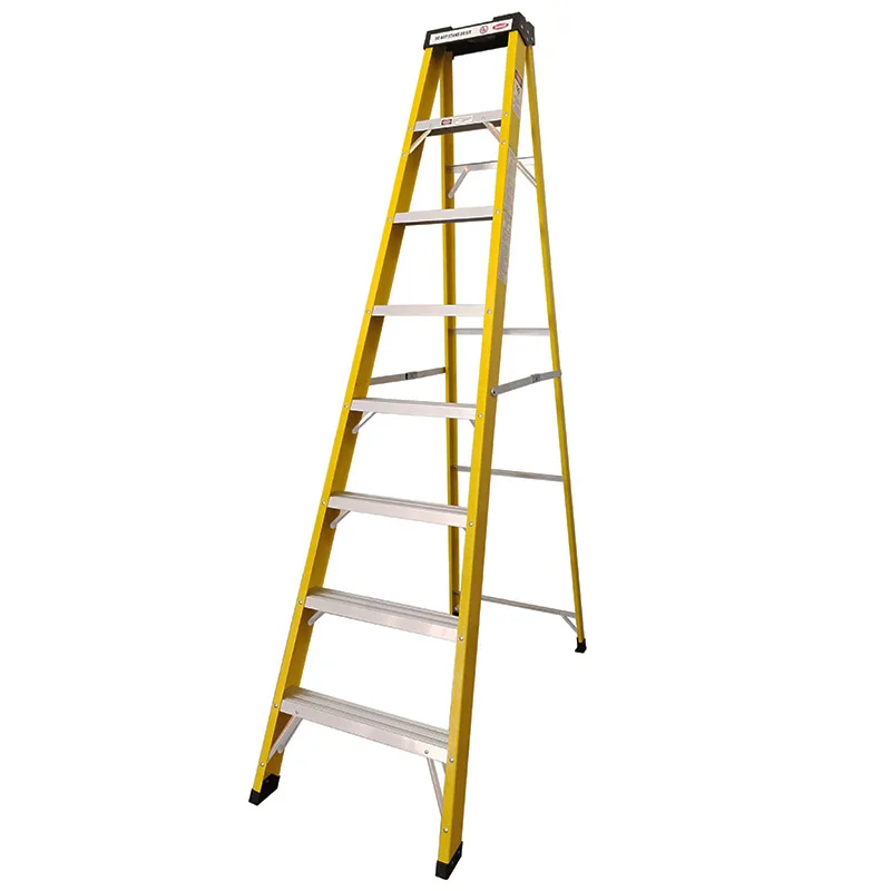Top Selling Fiberglass Insulation Ladder FRP Folding A Frame Step Ladder for Household Fiberglass Step Ladder