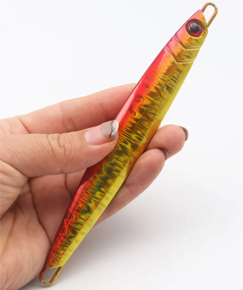 New Speed Metal Jig Lure Fast Speed Metal Lead Jigging Fishing Lures Jigs For Cod And Mackerel With Hook