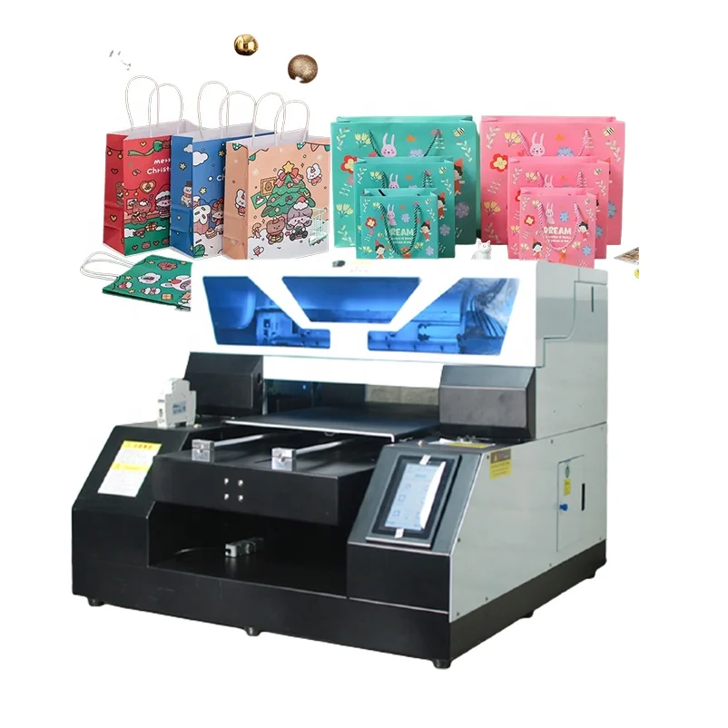 A3 A4 Dtg tshirt textile shirt bottle glass mobile cover cell phone case business uv id card printer photo printing machine