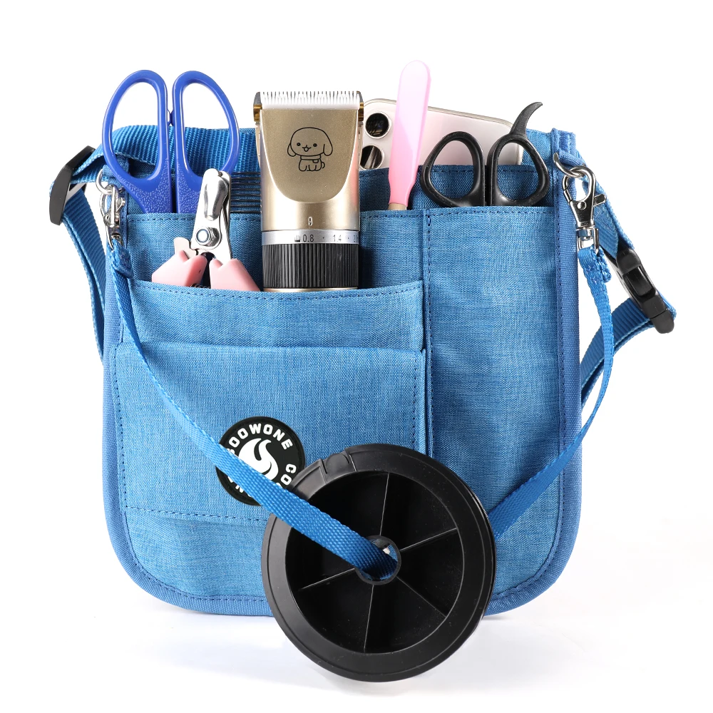 Oxford Salon Barber Pet Grooming Tool Bag Customized Logo Waist Pouch Bag for Pet Grooming Products