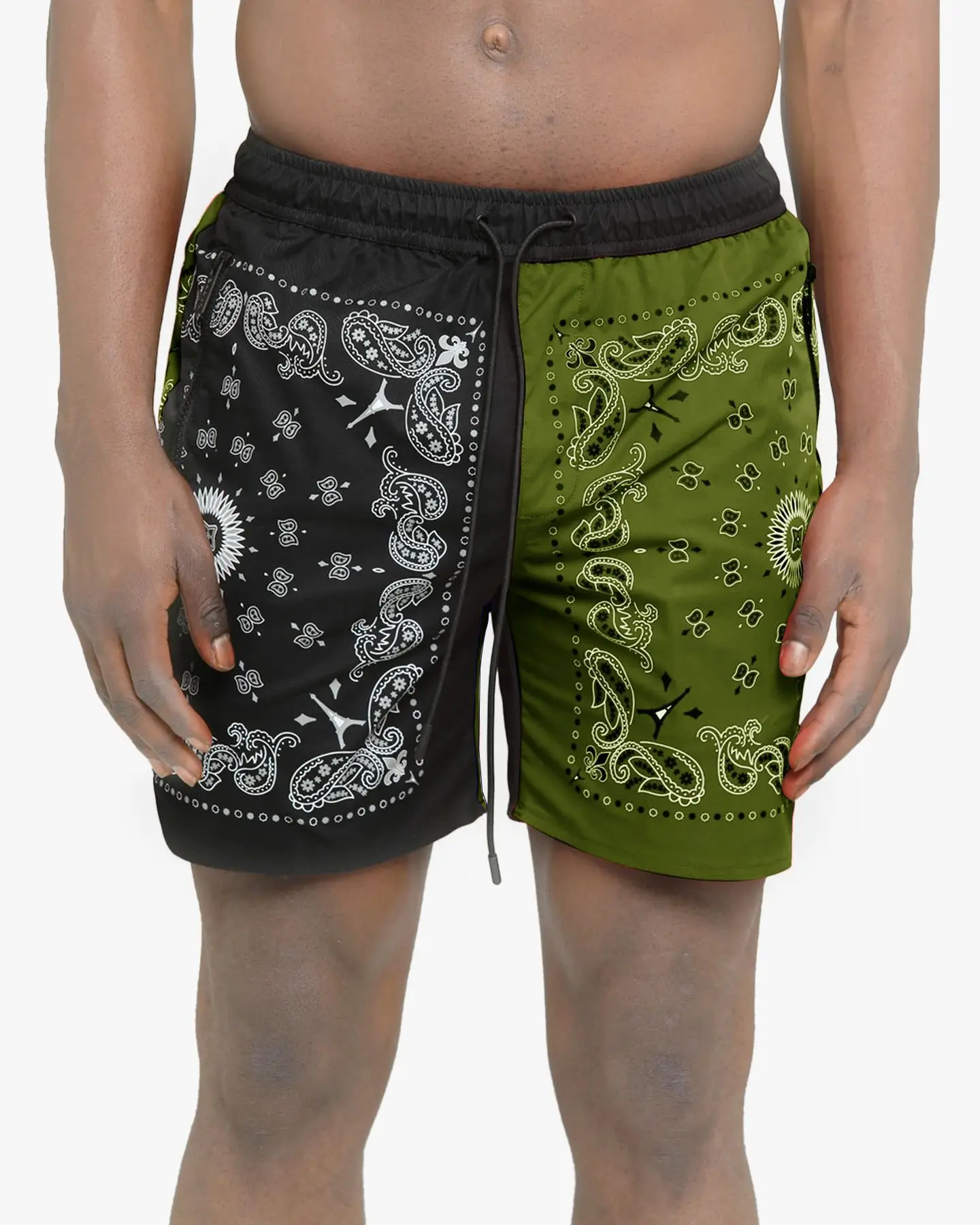 TG038  Now lasted design 2021 mens basketball shorts bandana print hot summer elastic shorts for men