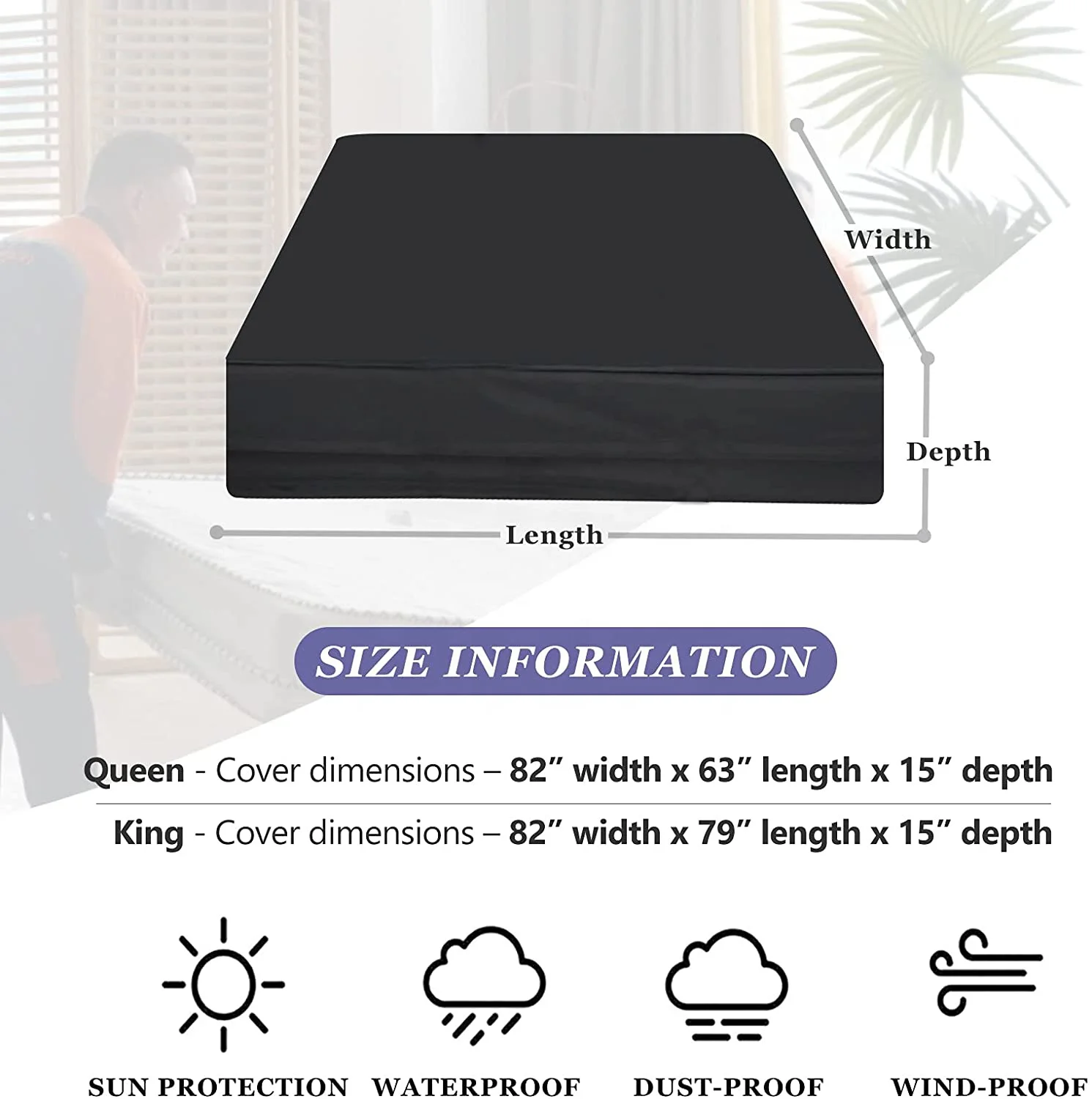 Wholesale Customized Logo Soft Double Waterproof Mattress Cover OXFORD White Mattress Cover