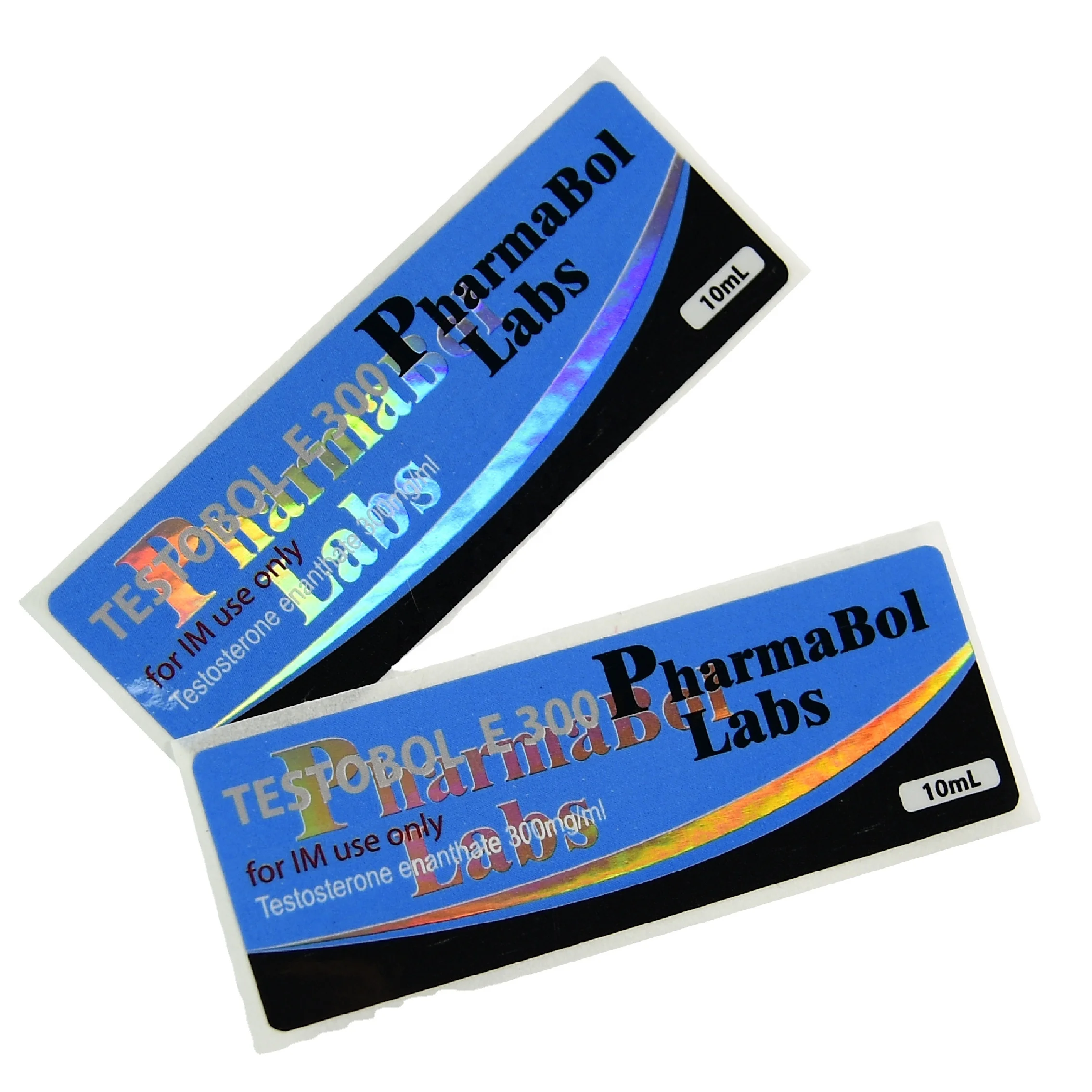 Free Design Medicine Steroid Laser Hologram Vial Label