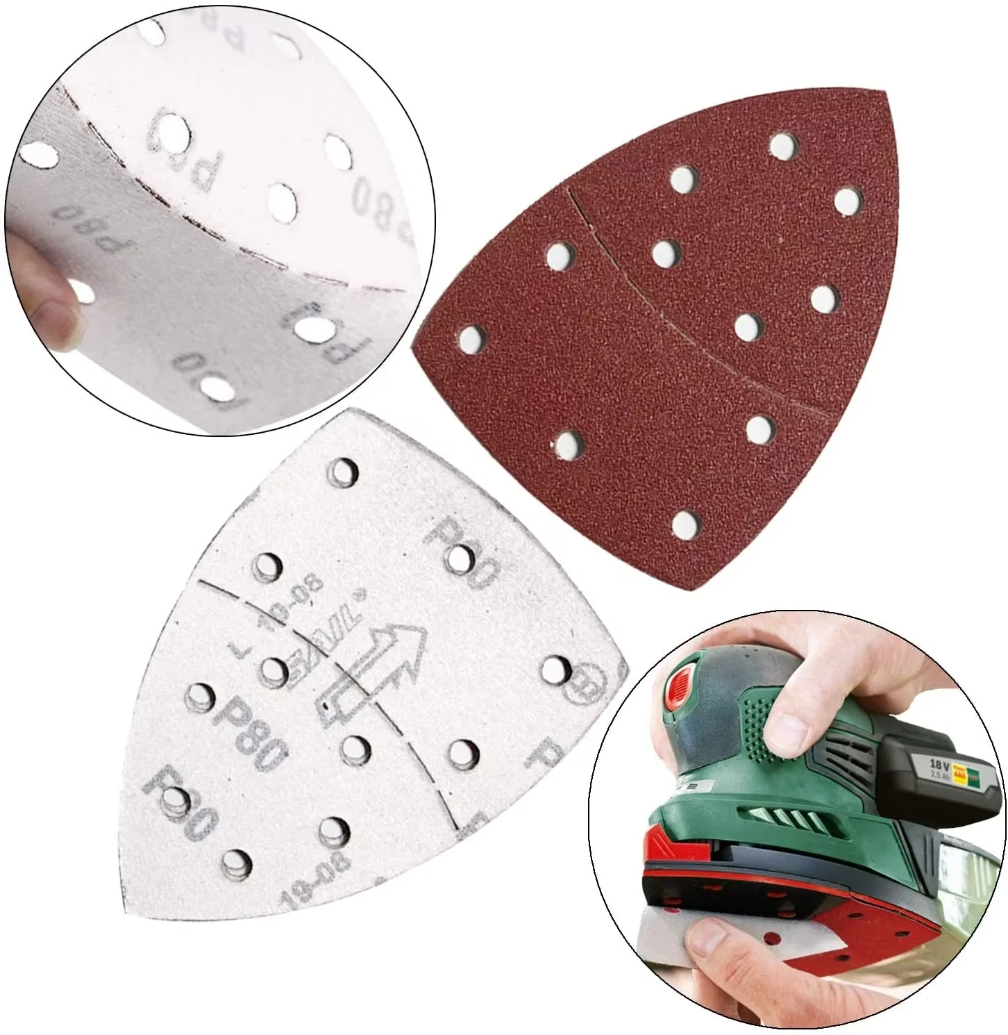 Direct Sale Manufacturer Self-Adhesive Flocking Sand disc Aluminum Oxide Silicon Carbide Wood SANDING Flapping Abrasives