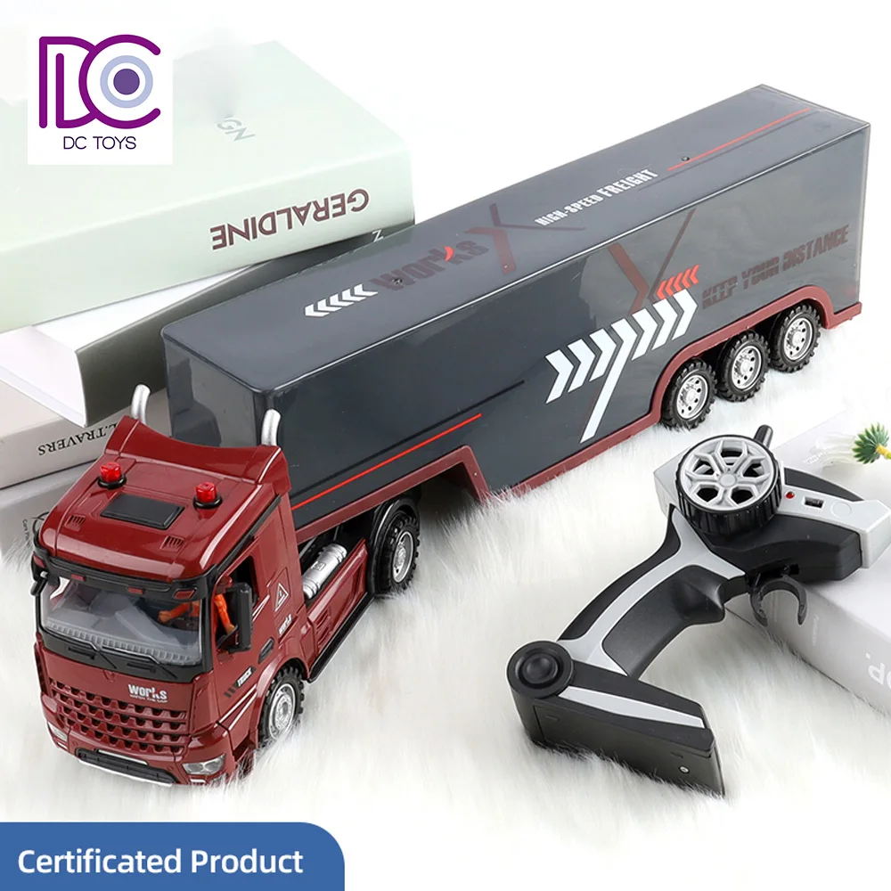 Hot Seller 2.4G Remote Control Container Truck Toy Tractor Trailer Truck Toy Radio Control Toy