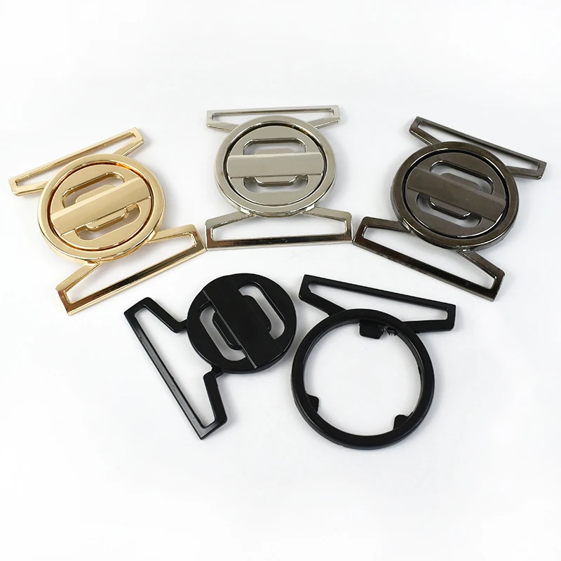 MeeTee AP405 50mm Handbag Belt Button Zinc Alloy Clothing Decorative Buttons for Fashion Bags Garments and Accessories