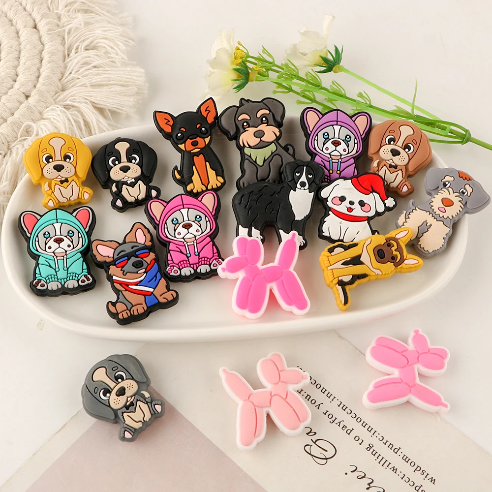 New Animal Cartoon Dog Silicone Focal Beads for Pen Jewelry Making
