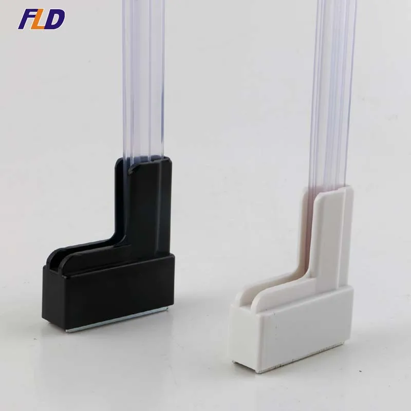 Supermarket Plastic L Shape Poster Hanger with Magnetic Base