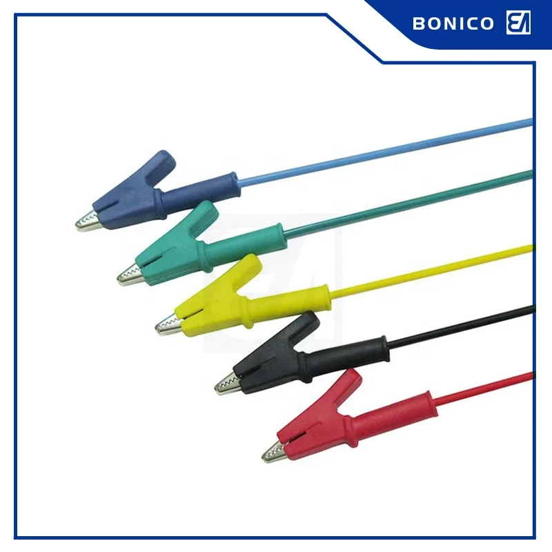 56MM Five Color Highly Conductive Crocodile Alligator Clip Test Lead Jumper