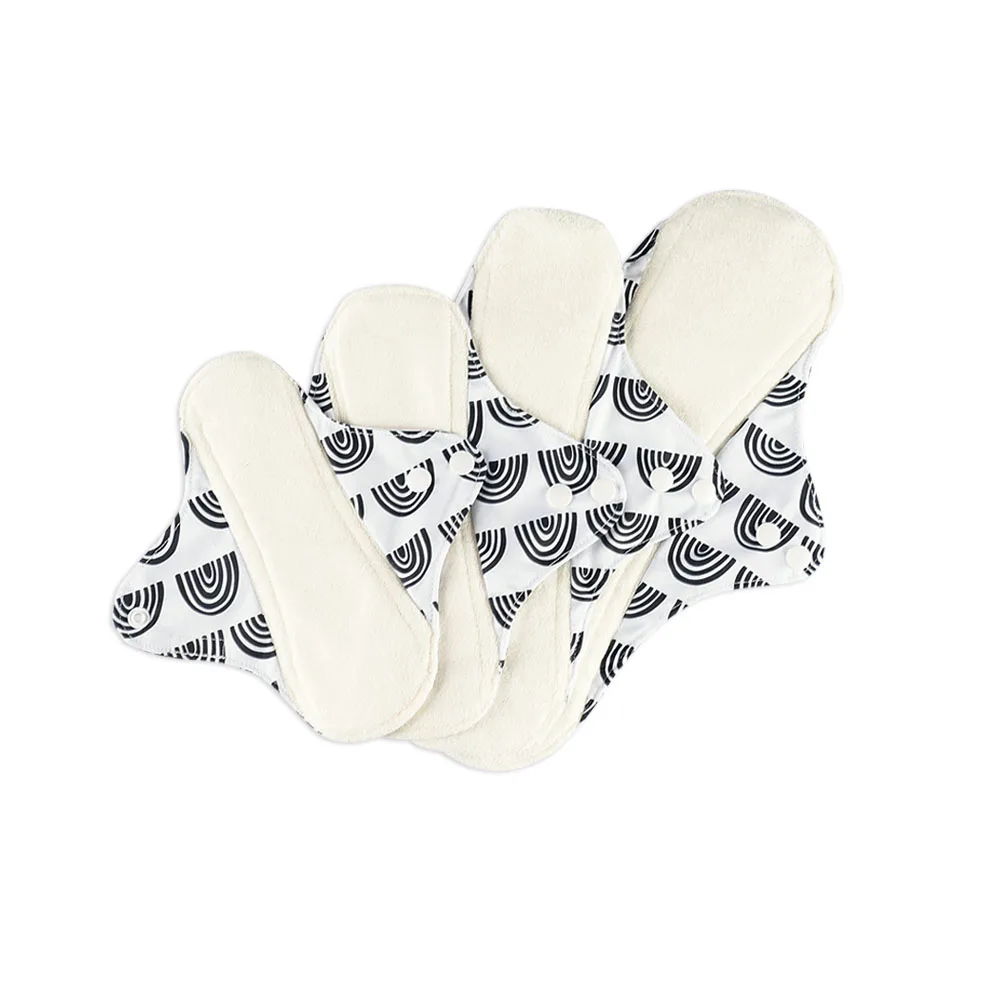 Reusable Waterproof Bamboo Fiber Pads Menstrual Cloth Sanitary Pads Feminine Maternity Hygiene Panty Liner