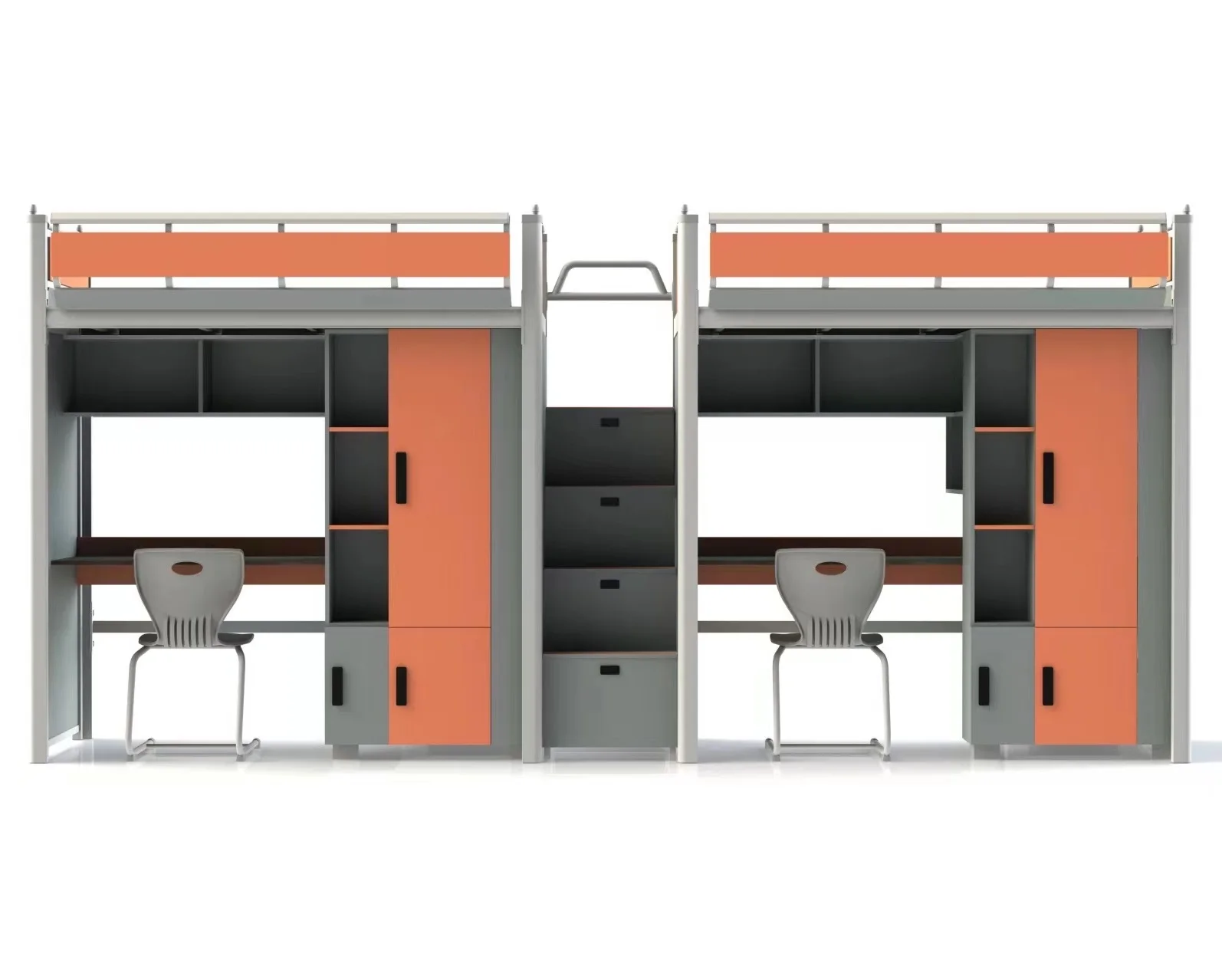 TongSheng Factory Metal Wood Material Loft Hostel Beds For School Dormitory Used