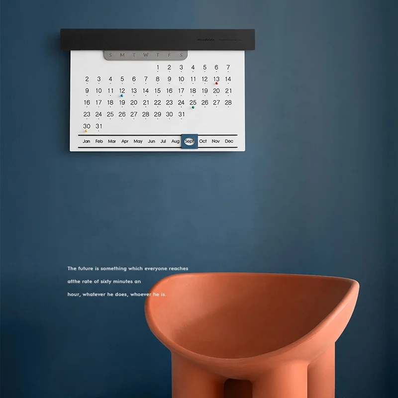 Mandelda New Developed Creative Calendar For Home Decor,Wooden Wall Art Can Hang DIY For Gift Modern Minimalist Sale Calendar
