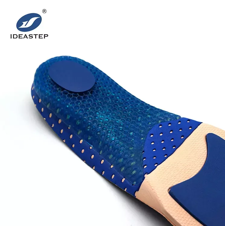 Ideastep Discount factory price gel insoles heel cup heel pads silicon gel Sneaker insole basketball running sports insole