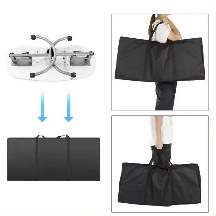 White Color Portable Folding Beauty Nail Salon Furniture Manicure Table With Fan