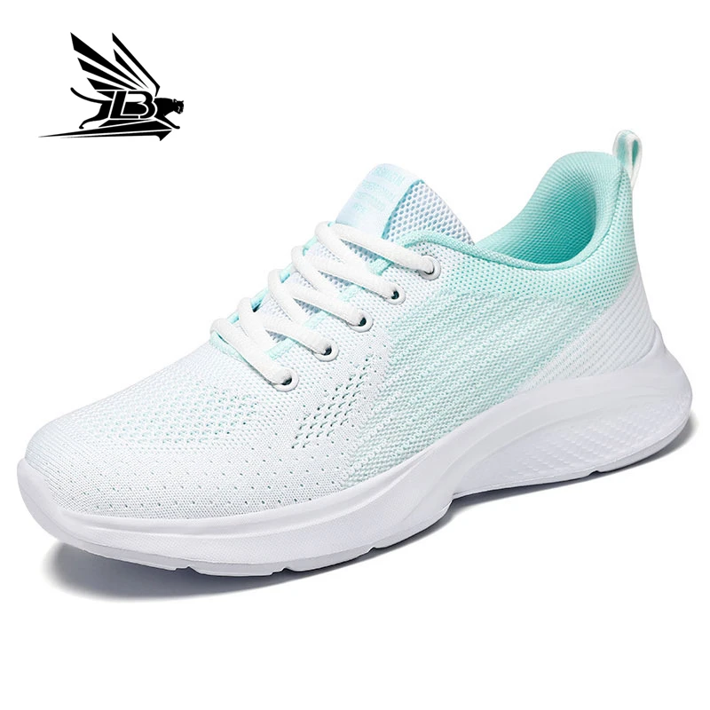 New trendy mesh breathable Running Sports Sneakers Women Comfortable Walking Style Shoes for Women in stock