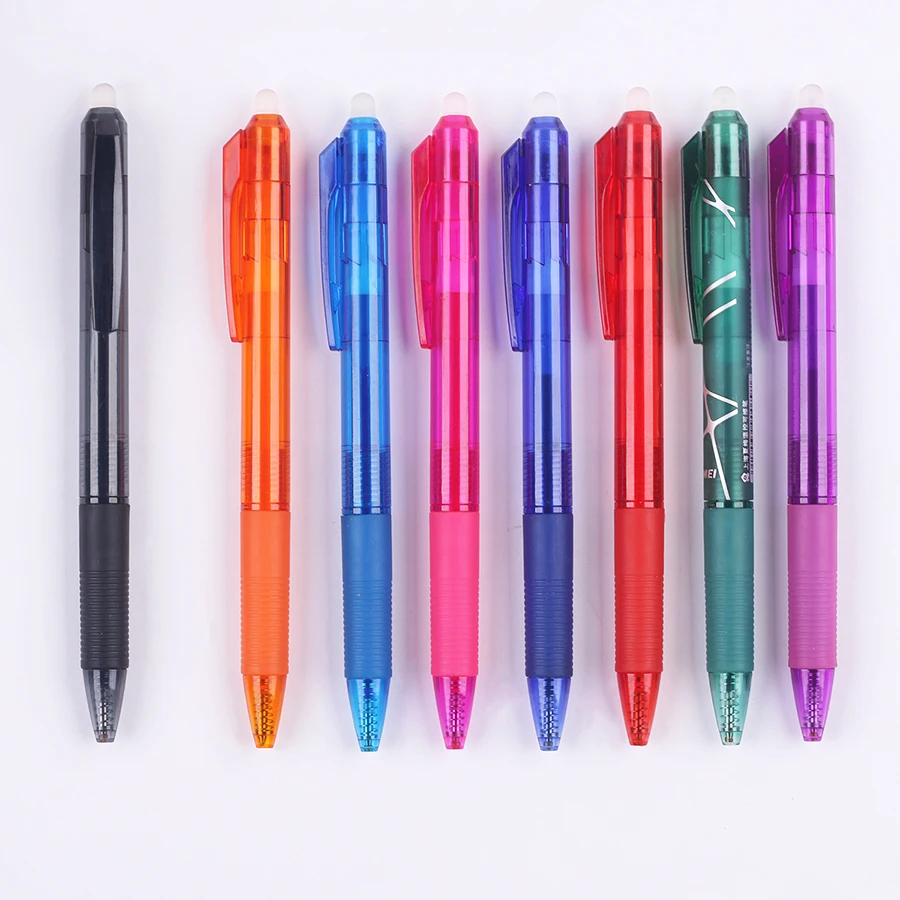 Manufacturer Price Custom heat erasable pen Design 0.5mm colorful ink gel ink pen