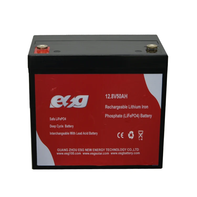 Small 12v Lithium ion Battery LiFePO4 battery 50Ah 12.8V 640Wh lithium iron phosphate for motor homes boats and solar power